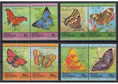 VAITUPU 1985 Fauna, butterflies 8v MNH**