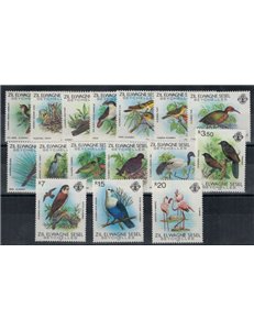 ZIL ELWAGNE SESEL 1983 Definitivi, Uccelli - Definitives, birds 16 v