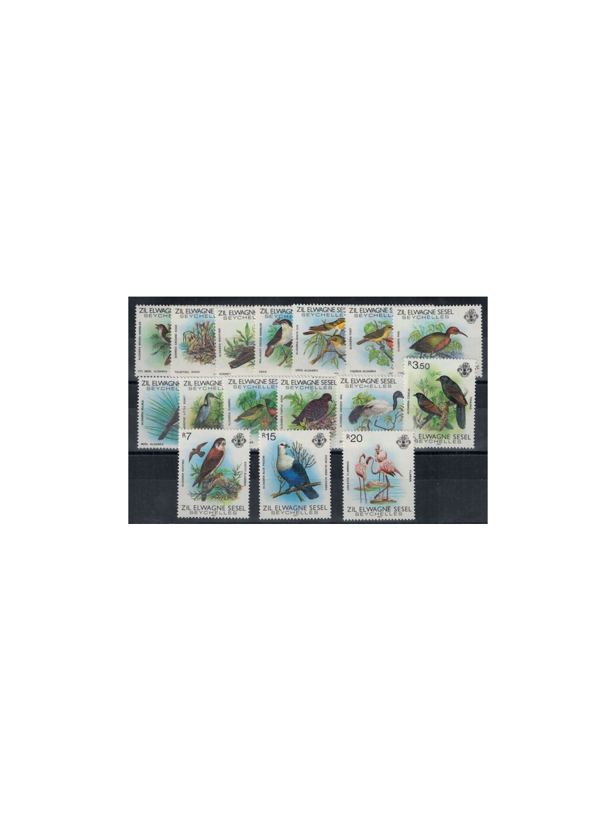 ZIL ELWAGNE SESEL 1983 Definitives, Birds - Definitives, birds 16 v