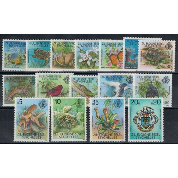 ZIL ELWAGNE SESEL 1980 Definitives - Definitives 16 v