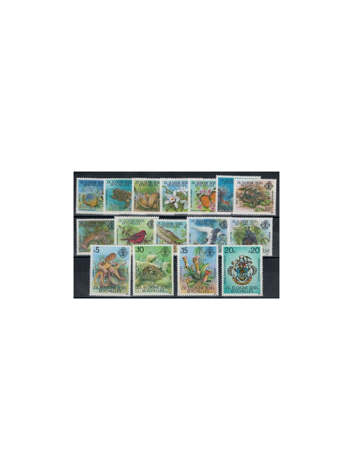 ZIL ELWAGNE SESEL 1980 Definitives - Definitives 16 v