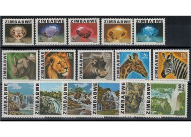 ZIMBABWE 1980-83 Serie ordinaria 16v MNH**
