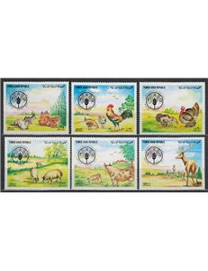 YEMEN YAR 1982 Giornata dell'alimentazione 6v MNH**