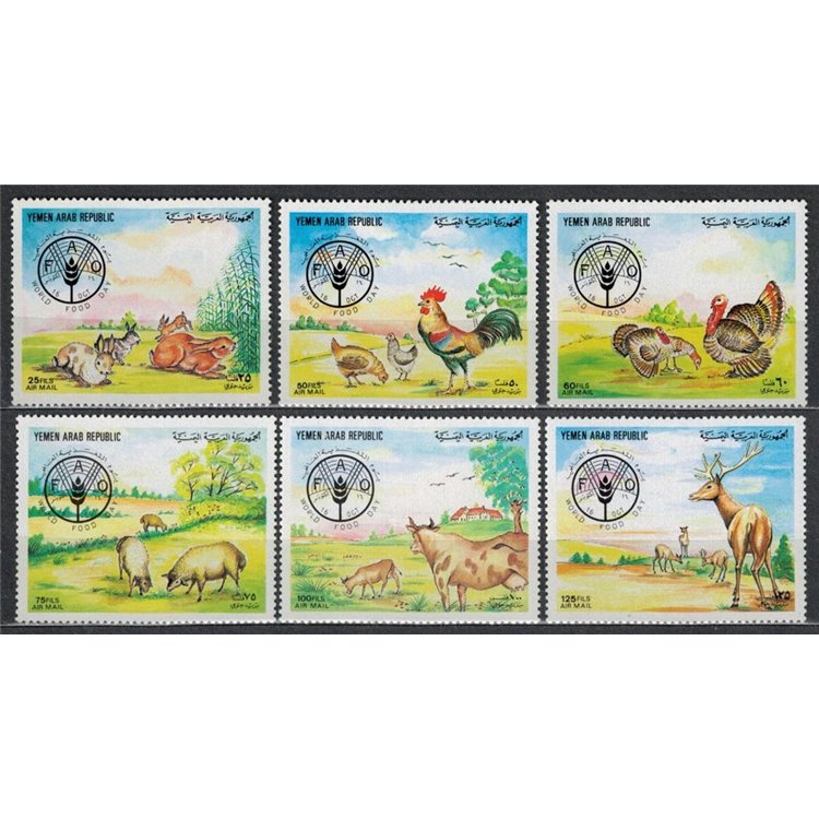 YEMEN YAR 1982 Food Day 6v MNH**