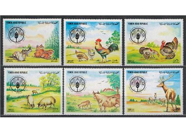 YEMEN YAR 1982 Giornata dell'alimentazione 6v MNH**