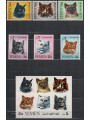 YEMEN REGNO 1965 Gatti 6v + 1 BF MNH**