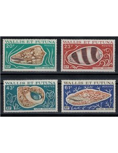 WALLIS E FUTUNA 1976 Conchiglie 4v MNH**