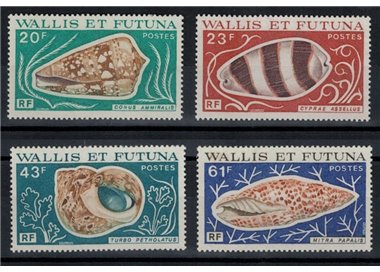 WALLIS AND FUTUNA 1976 Shells 4v MNH**