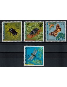 WALLIS AND FUTUNA 1974 Insects 4v MNH**