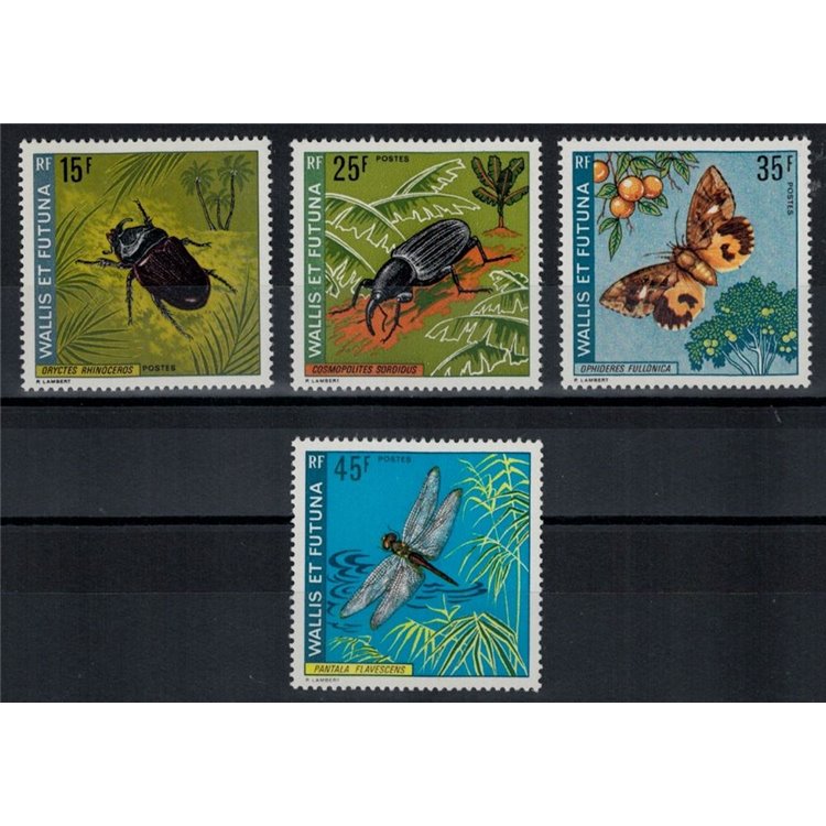 WALLIS E FUTUNA 1974 Insetti 4v MNH**
