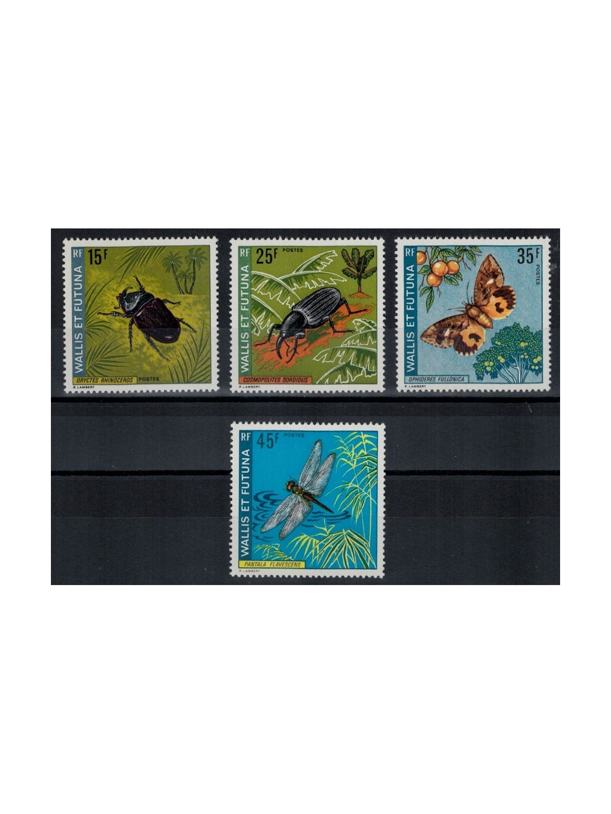 WALLIS AND FUTUNA 1974 Insects 4v MNH**