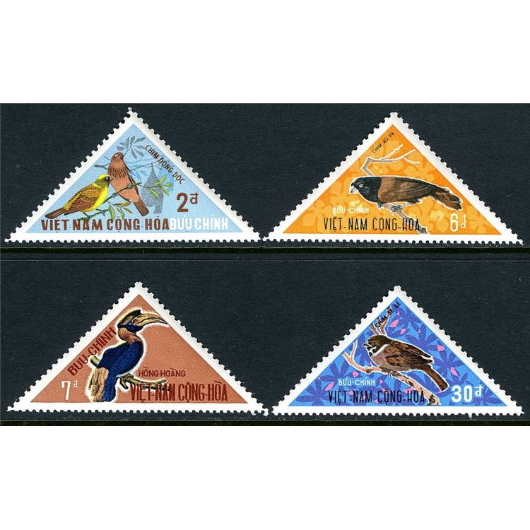 SOUTH VIETNAM 1970 Wildlife, birds 4v MNH**