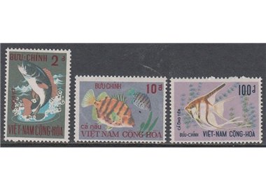 SOUTH VIETNAM 1971 Marine fauna, fish 3v MNH**