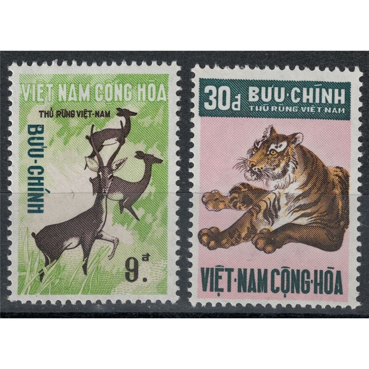 SOUTH VIETNAM 1971 Vietnamese fauna 2v MNH**