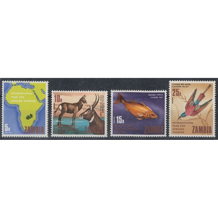 ZAMBIA 1969 Year of Tourism 4v MNH**
