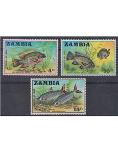 ZAMBIA 1971 Marine fauna, fish 3v MNH**