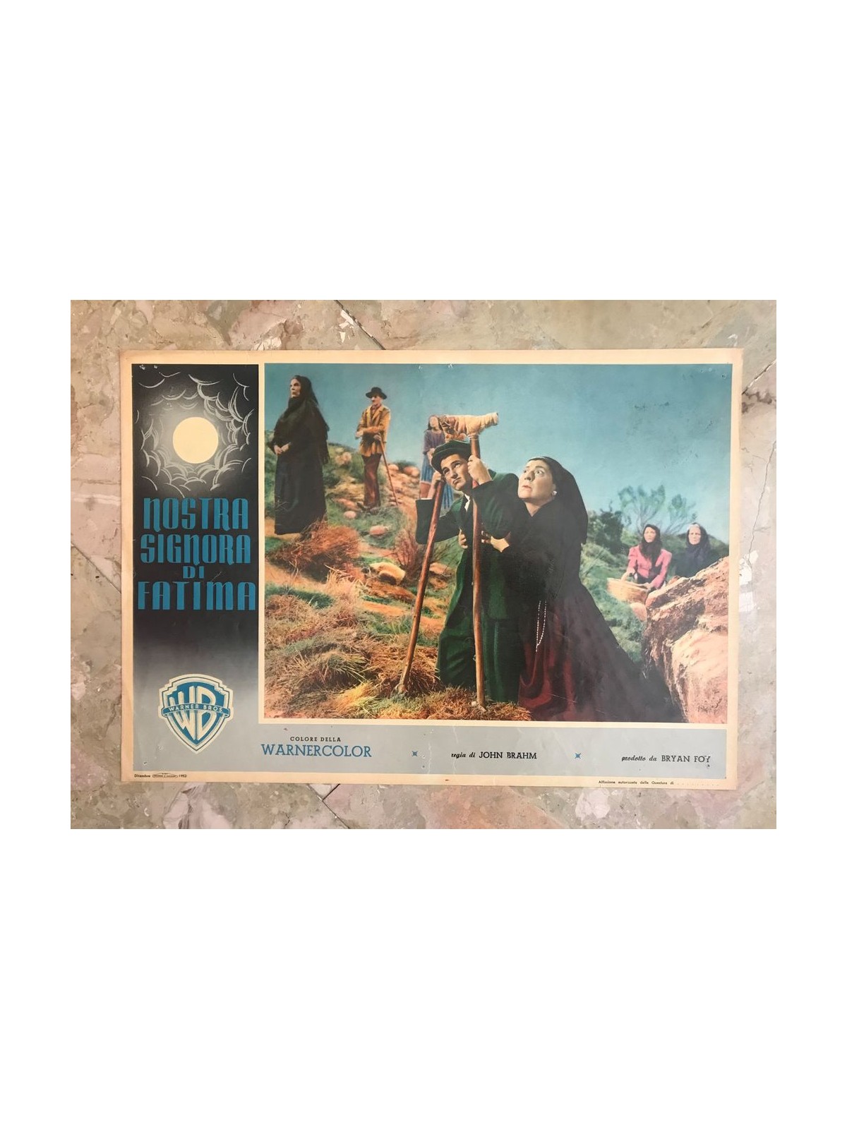 OUR LADY OF FATIMA Original cinematographic photo envelope