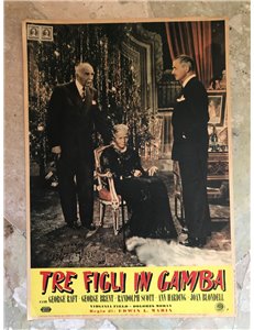 TRE FIGLI IN GAMBA Fotobusta cinematografica originale (3)