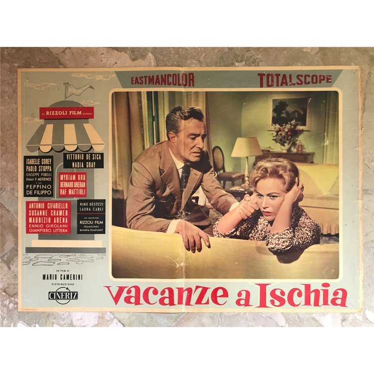 HOLIDAYS IN ISCHIA Original cinematographic photo envelope