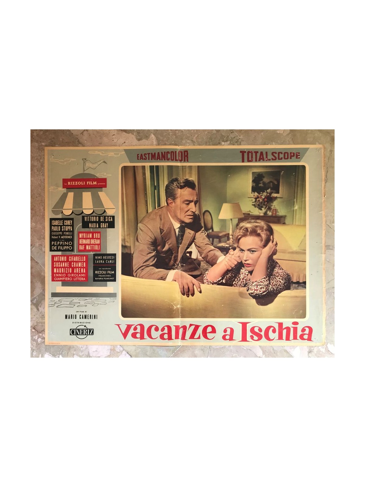 HOLIDAYS IN ISCHIA Original cinematographic photo envelope