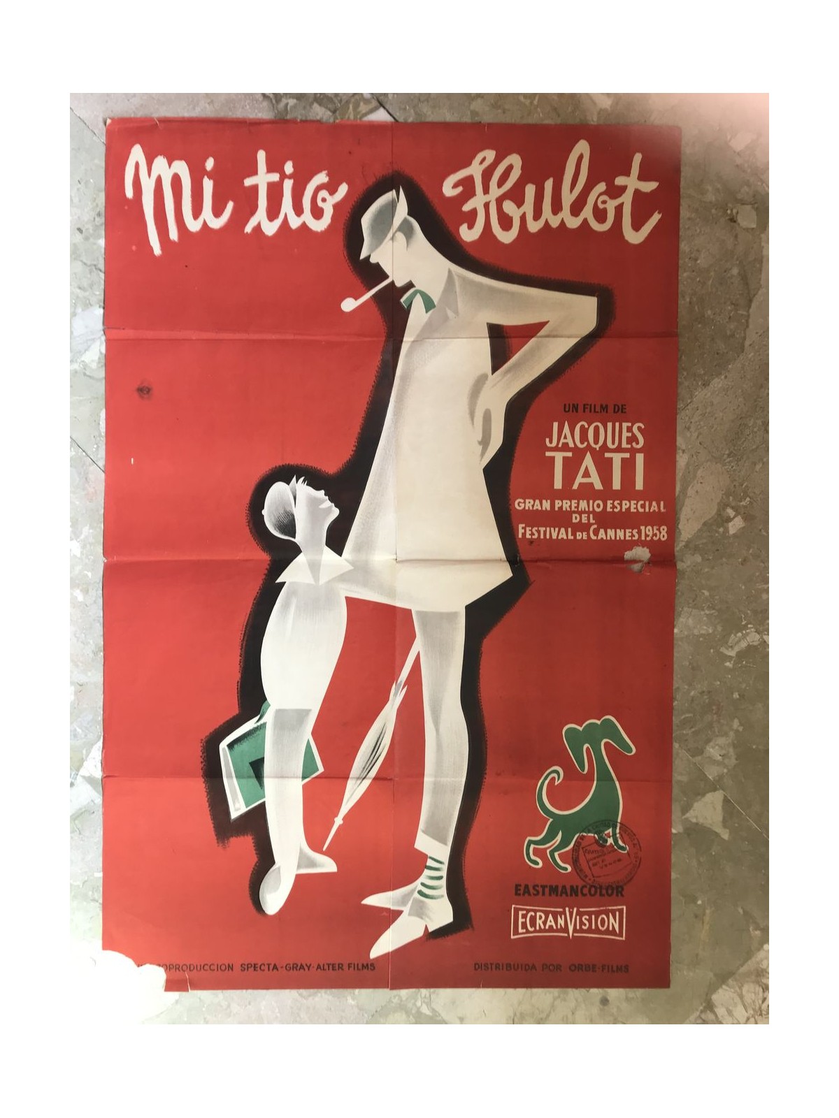 MI TIO HULOT Original Movie Poster 1F