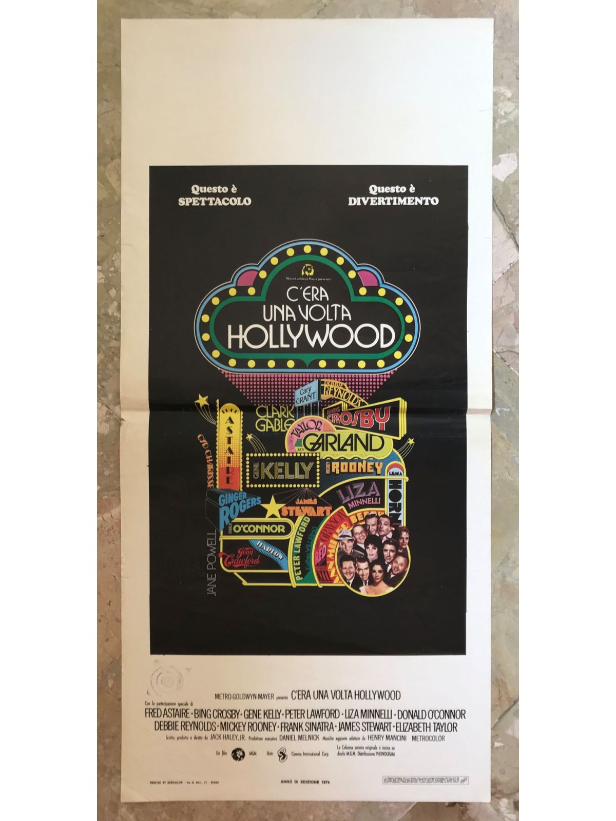 ONCE UPON A TIME IN HOLLYWOOD Original movie poster