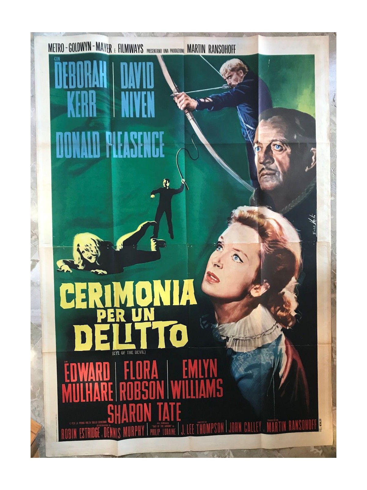 CERIMONIA PER UN DELITTO Manifesto cinematografico originale 4F