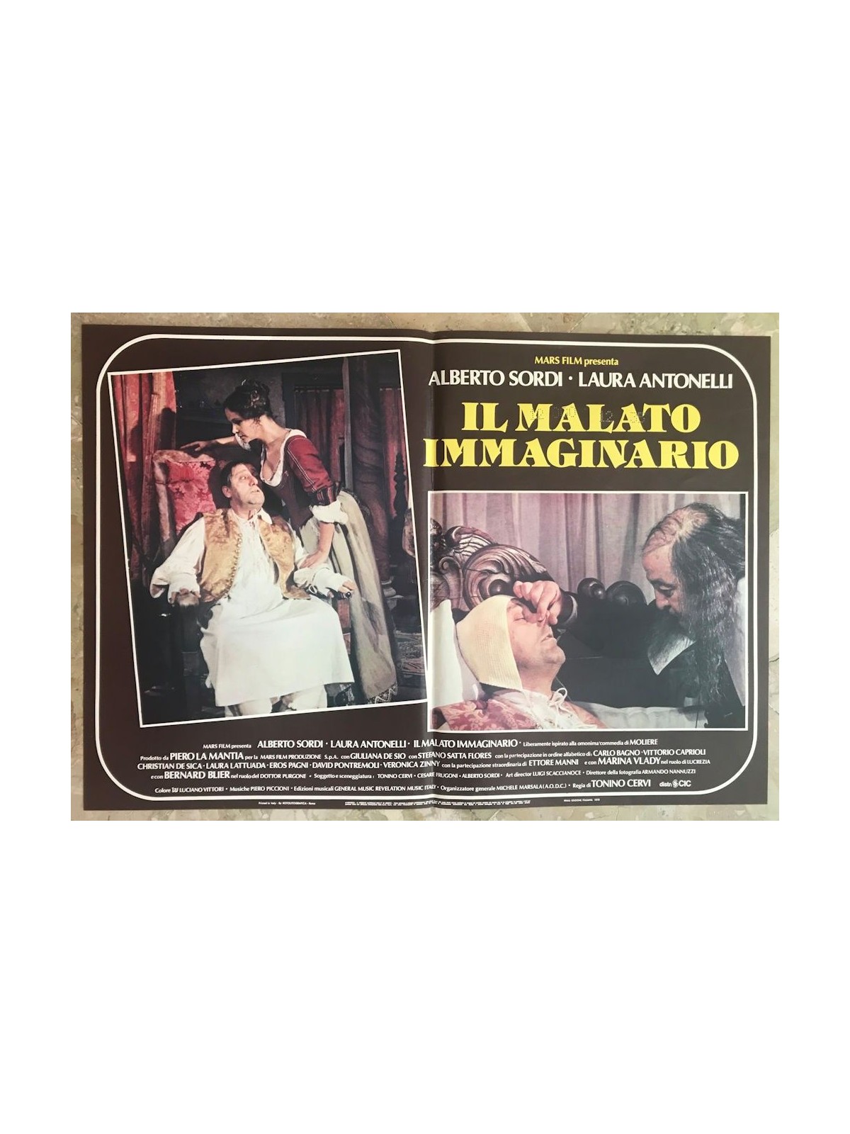 THE IMAGINARY INVALID Original cinematographic photo envelope