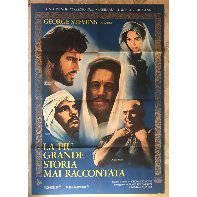 LA PIU' GRANDE STORIA MAI RACCONTATA Manifesto cinematografico originale 2F