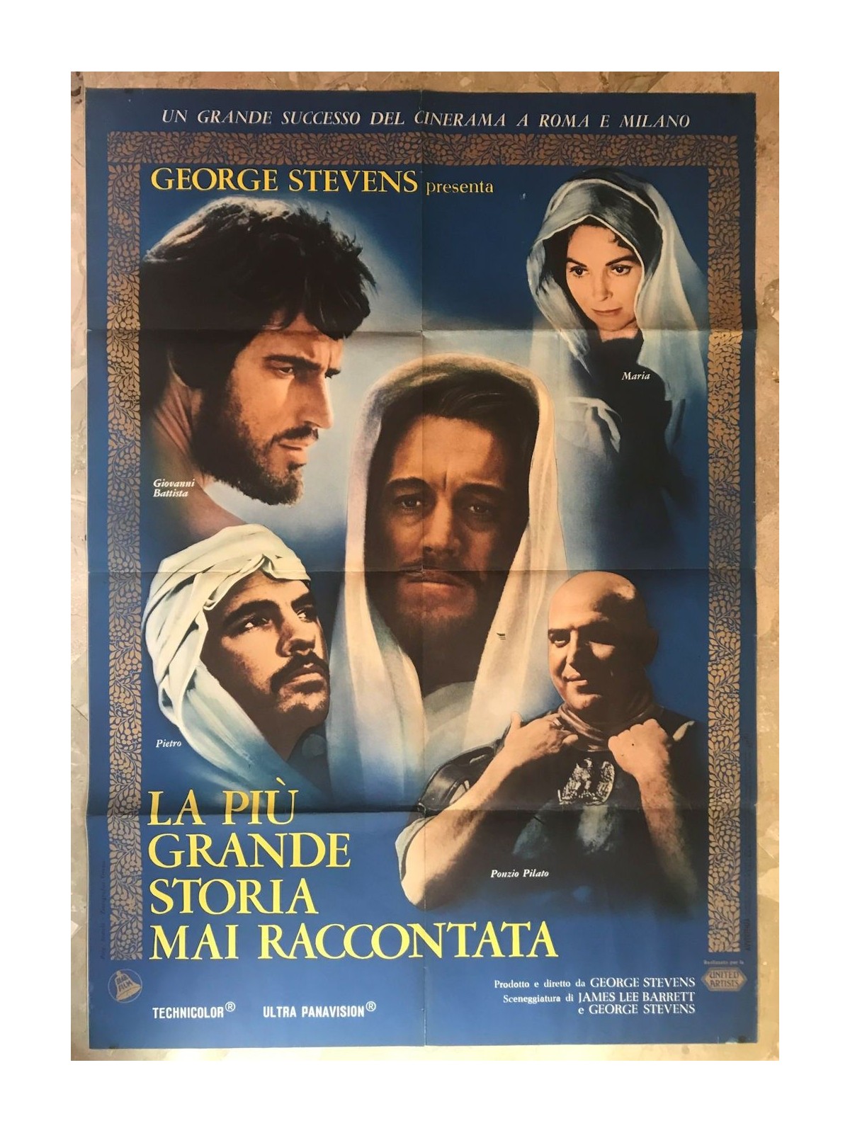 LA PIU' GRANDE STORIA MAI RACCONTATA Manifesto cinematografico originale 2F