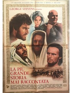 LA PIU' GRANDE STORIA MAI RACCONTATA Manifesto cinematografico originale 1F (2)