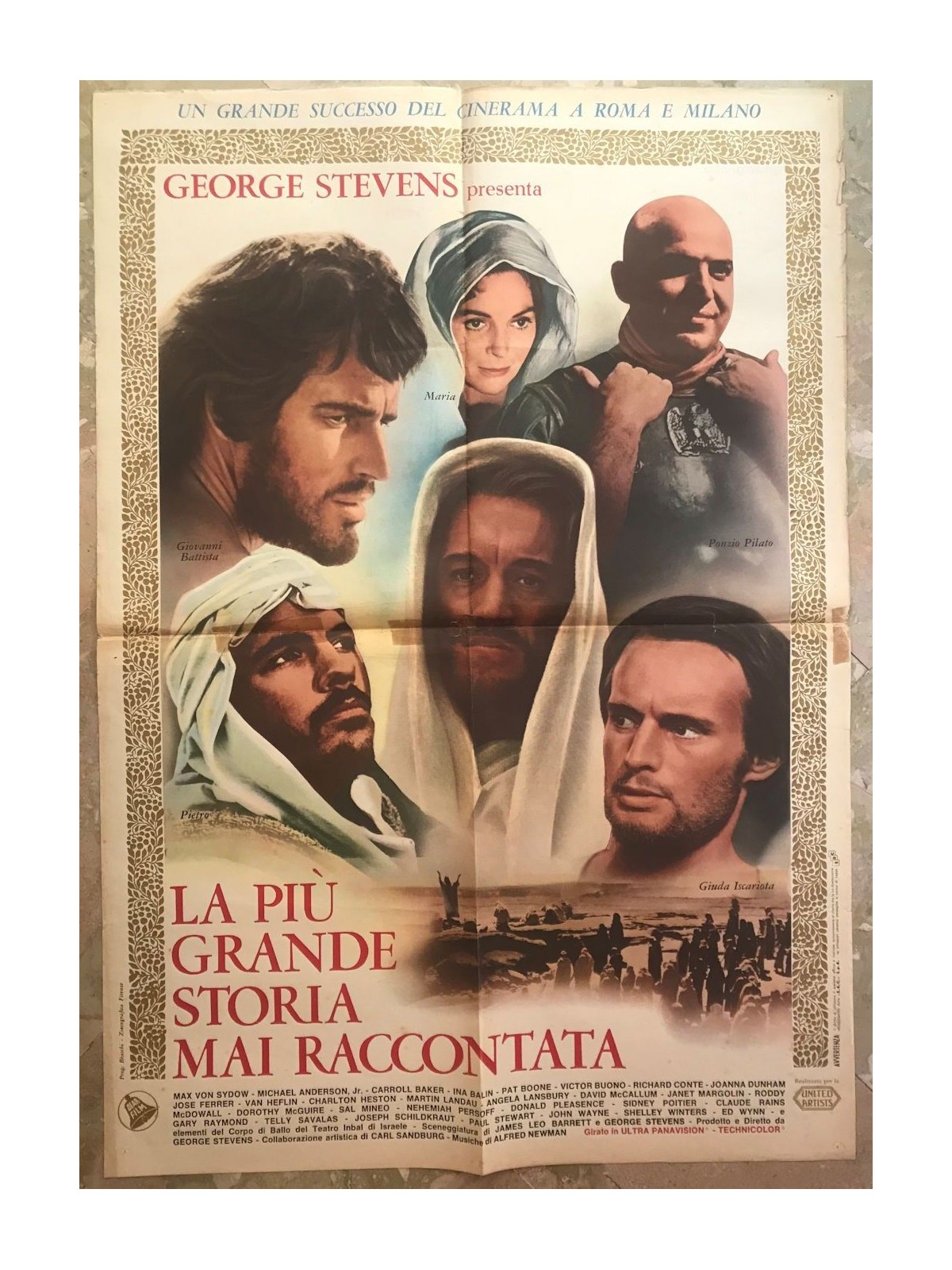 LA PIU' GRANDE STORIA MAI RACCONTATA Manifesto cinematografico originale 1F (2)