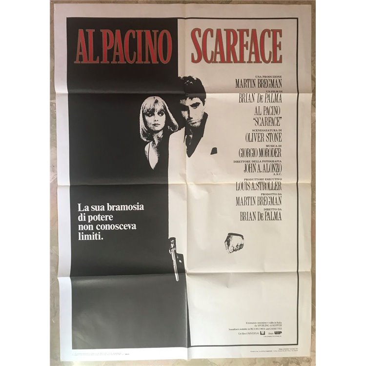 SCARFACE Original Cinema Poster 2F