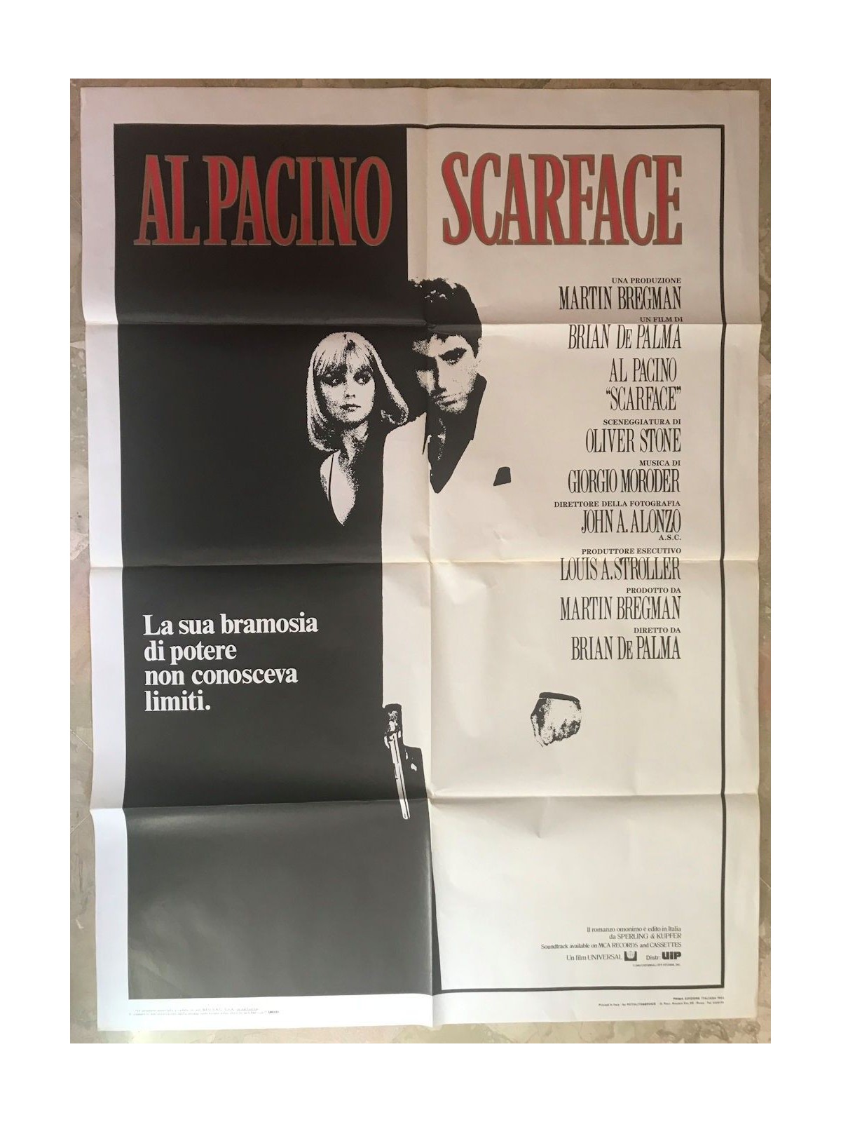 SCARFACE Original Cinema Poster 2F