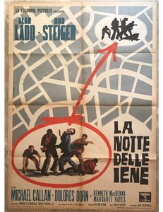 LA NOTTE DELLE IENE Manifesto cinematografico originale 2F