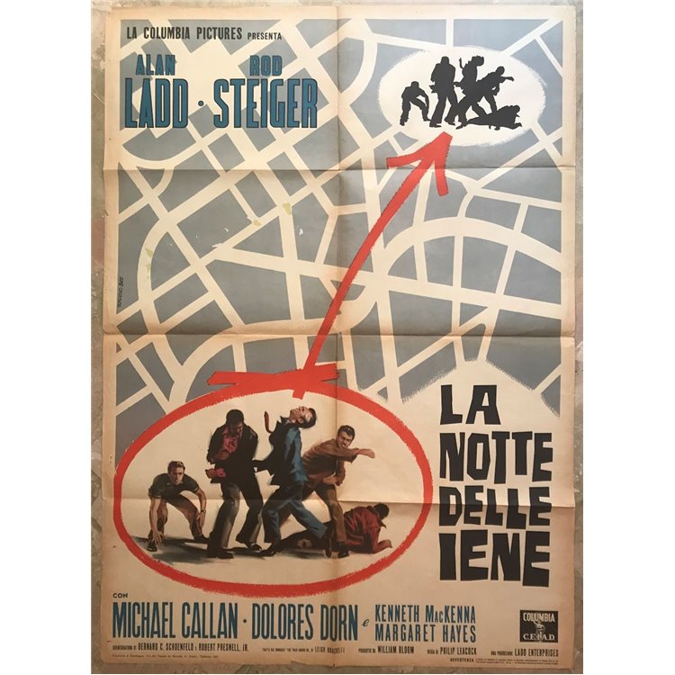 LA NOTTE DELLE IENE Manifesto cinematografico originale 2F