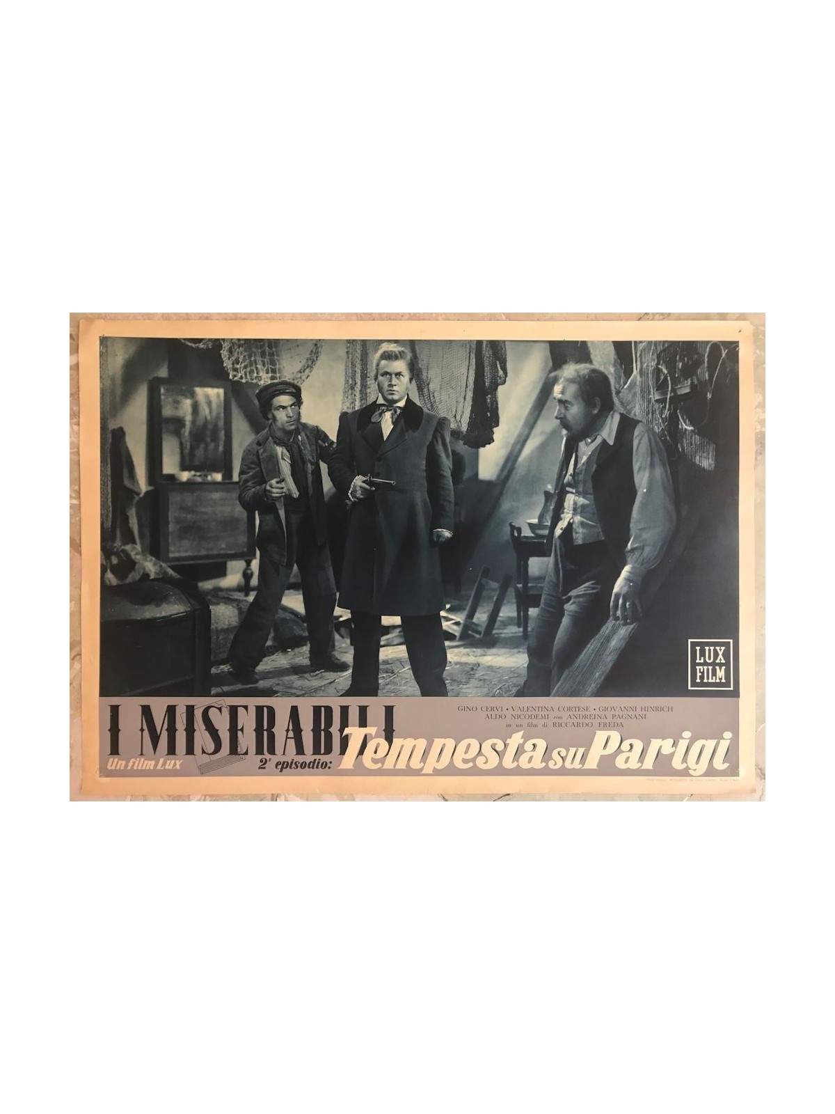 I MISERABILI (TEMPESTA SU PARIGI) Fotobusta cinematografica originale (2)