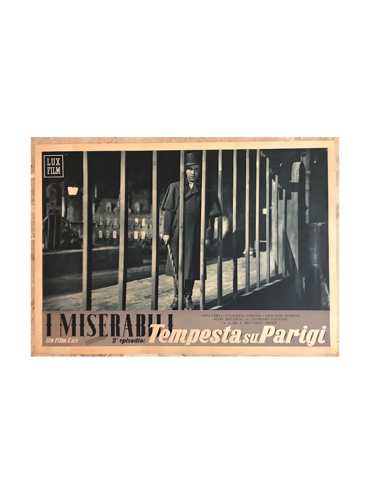 LES MISERABLES (STORM OVER PARIS) Original cinematographic photo envelope (5)