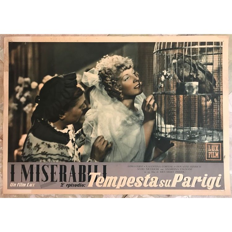 I MISERABILI (TEMPESTA SU PARIGI) Fotobusta cinematografica originale (6)