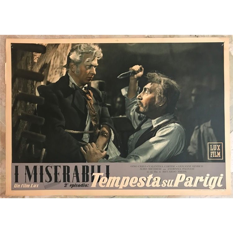 I MISERABILI (TEMPESTA SU PARIGI) Fotobusta cinematografica originale (7)