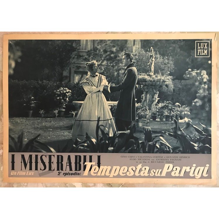 I MISERABILI (TEMPESTA SU PARIGI) Fotobusta cinematografica originale (8)