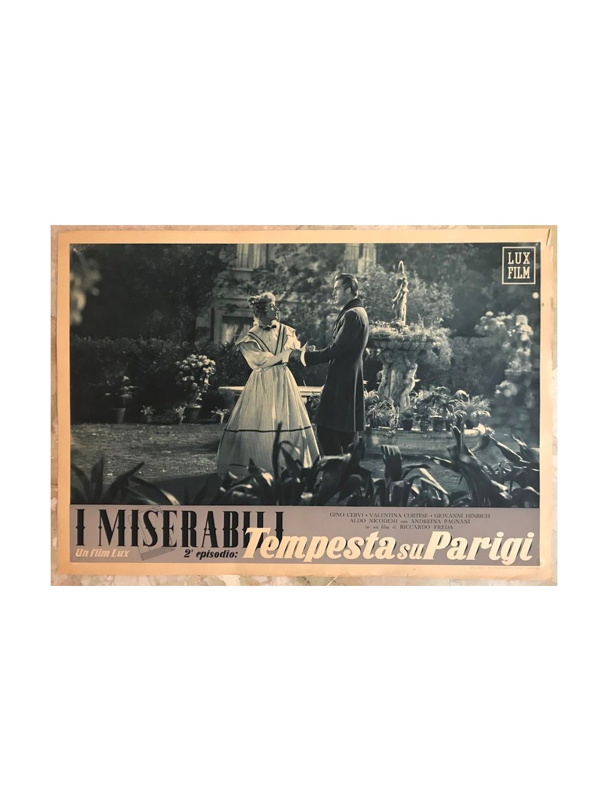 LES MISERABLES (STORM OVER PARIS) Original cinematographic photo envelope (8)