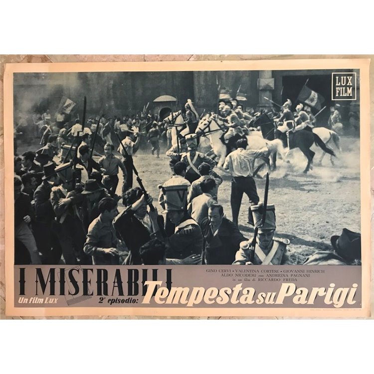 I MISERABILI (TEMPESTA SU PARIGI) Fotobusta cinematografica originale (12)