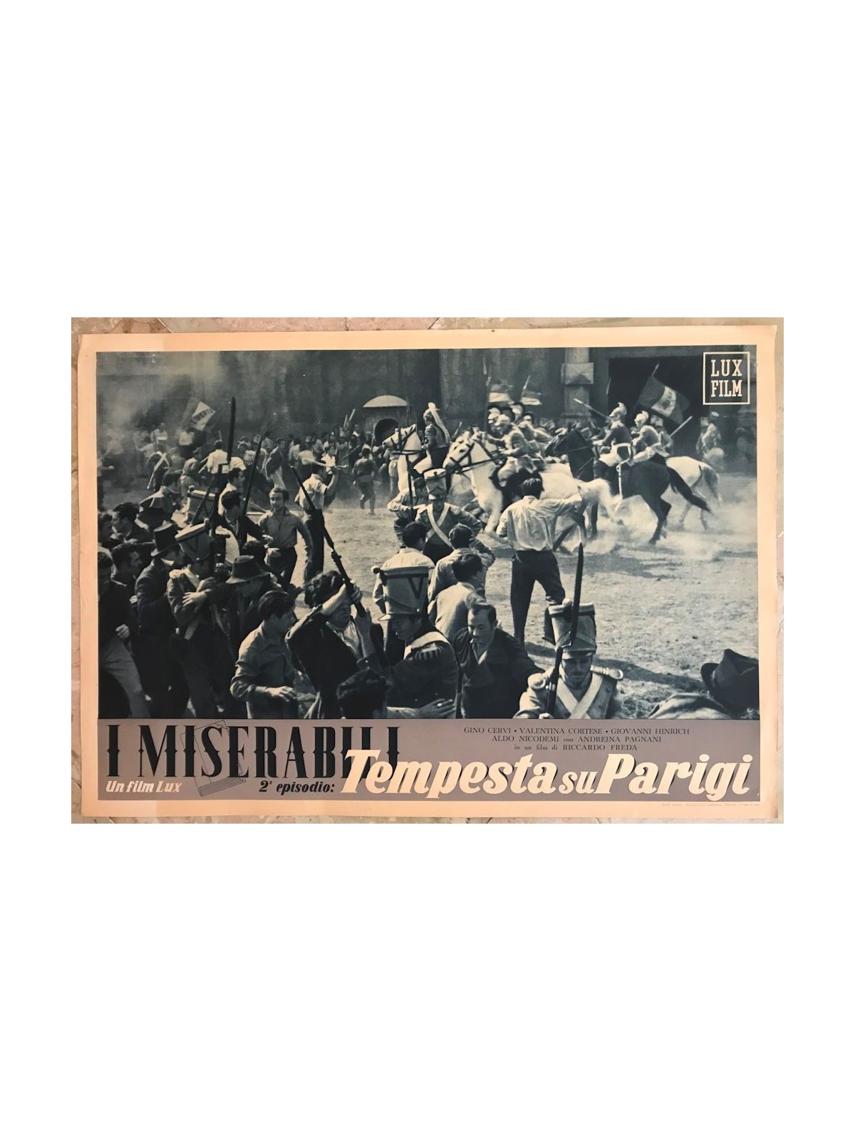 I MISERABILI (TEMPESTA SU PARIGI) Fotobusta cinematografica originale (12)