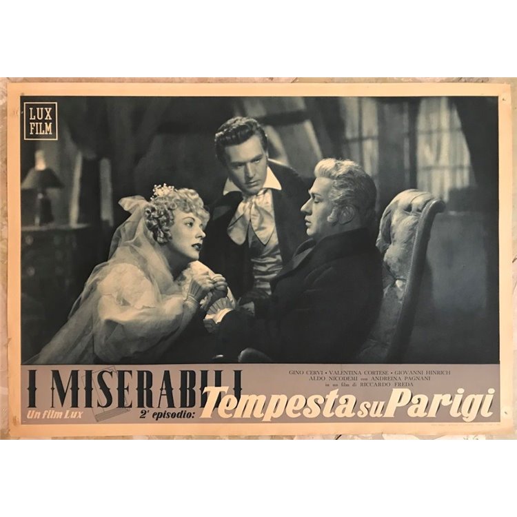 I MISERABILI (TEMPESTA SU PARIGI) Fotobusta cinematografica originale (13)