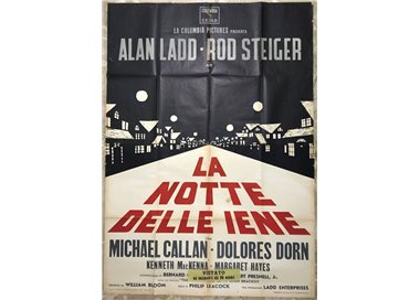 LA NOTTE DELLE IENE Manifesto cinematografico originale 4F