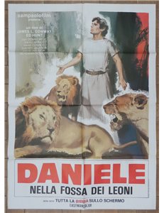 DANIELE NELLA FOSSA DEI LEONI Manifesto cinematografico originale 2F