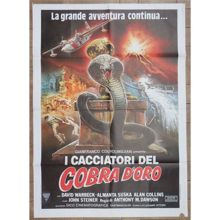 I CACCIATORI DEL COBRA D'ORO Manifesto cinematografico originale 2F
