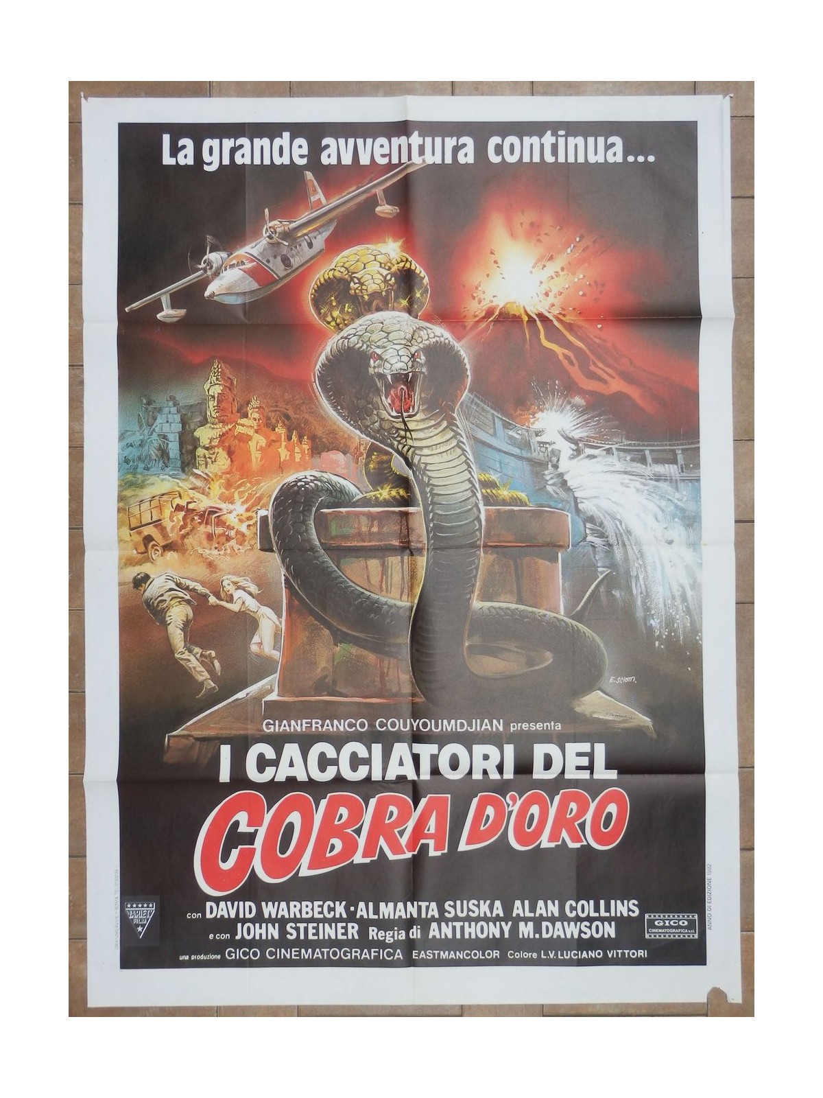 I CACCIATORI DEL COBRA D'ORO Manifesto cinematografico originale 2F