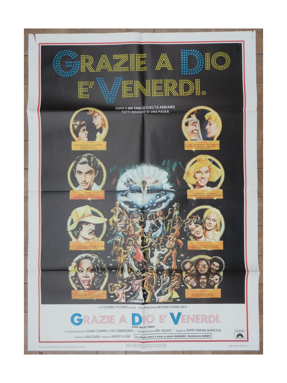 GRAZIE A DIO E' VENERDI Manifesto cinematografico originale 2F
